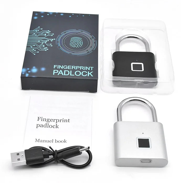 Quick Shipment Portable Safety High Sensitivity Ultra-long Endurance Gym Suitcase Smart Fingerprint Padlock